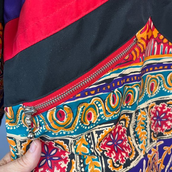 Vintage Y2K 80s/90s Fera Skiwear Red Pullover Jacket Size 12 - Picture 5 of 9